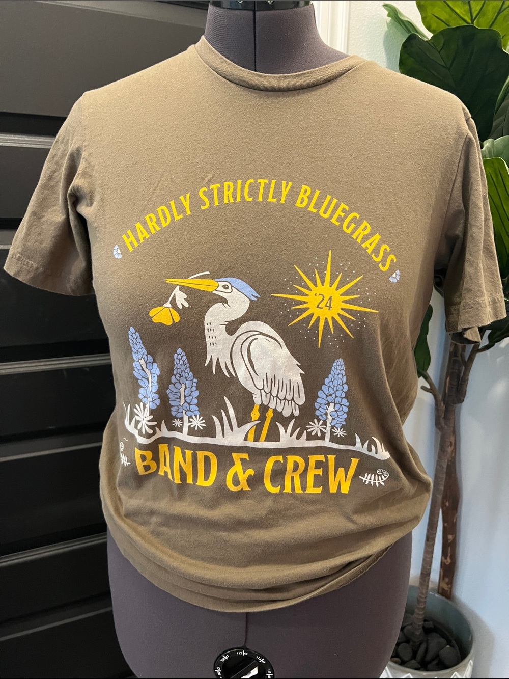 Hardly Strictly Bluegrass Band & Crew Short Sleeve Tee - Brown